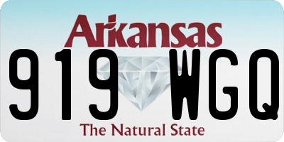 AR license plate 919WGQ