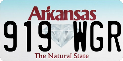 AR license plate 919WGR