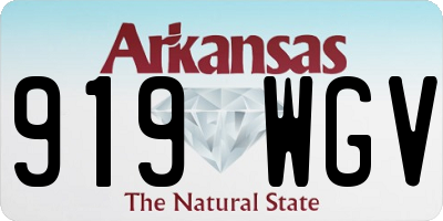 AR license plate 919WGV
