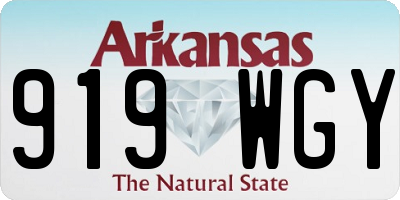 AR license plate 919WGY