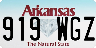 AR license plate 919WGZ