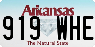AR license plate 919WHE