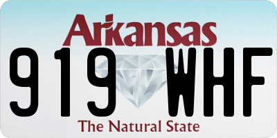 AR license plate 919WHF
