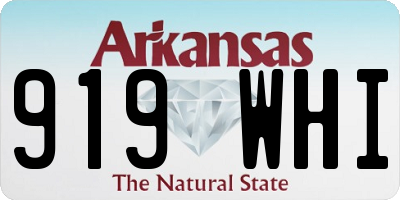 AR license plate 919WHI