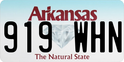 AR license plate 919WHN