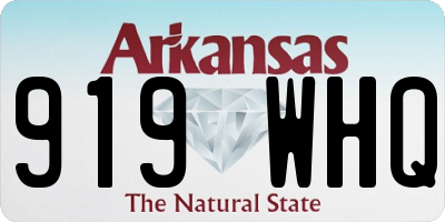 AR license plate 919WHQ