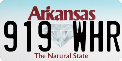AR license plate 919WHR