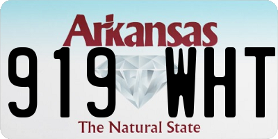 AR license plate 919WHT