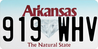 AR license plate 919WHV