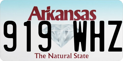 AR license plate 919WHZ