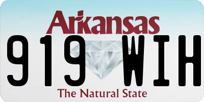 AR license plate 919WIH