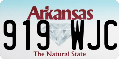 AR license plate 919WJC
