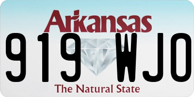 AR license plate 919WJO