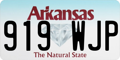 AR license plate 919WJP