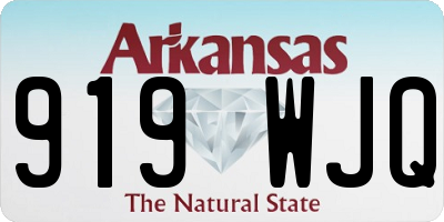 AR license plate 919WJQ