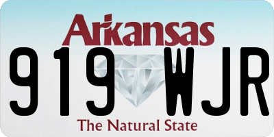 AR license plate 919WJR