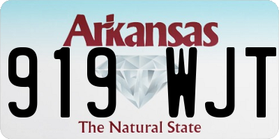 AR license plate 919WJT