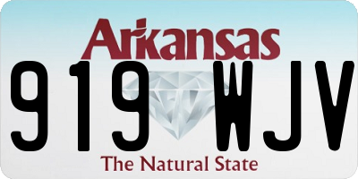 AR license plate 919WJV
