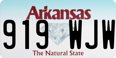 AR license plate 919WJW