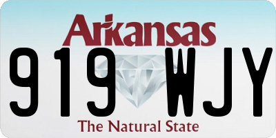 AR license plate 919WJY