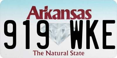 AR license plate 919WKE