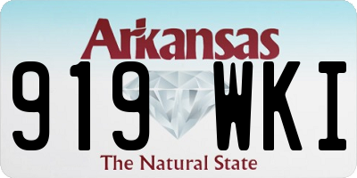 AR license plate 919WKI
