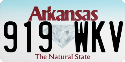 AR license plate 919WKV
