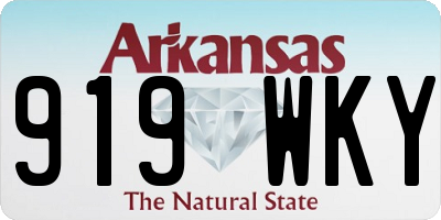 AR license plate 919WKY