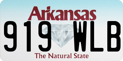 AR license plate 919WLB