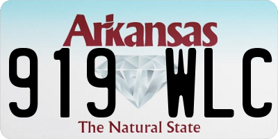 AR license plate 919WLC