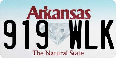 AR license plate 919WLK