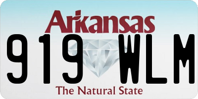 AR license plate 919WLM
