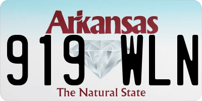 AR license plate 919WLN