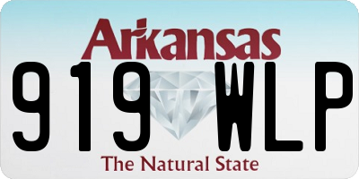 AR license plate 919WLP