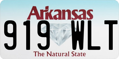 AR license plate 919WLT