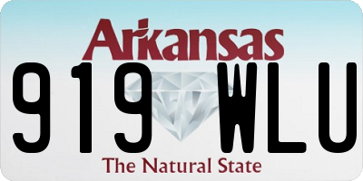 AR license plate 919WLU
