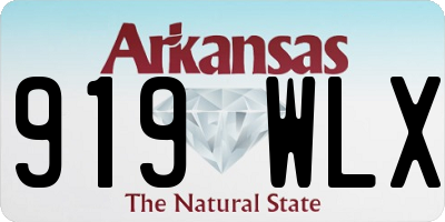 AR license plate 919WLX