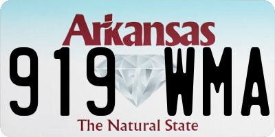 AR license plate 919WMA