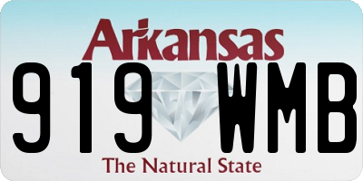 AR license plate 919WMB