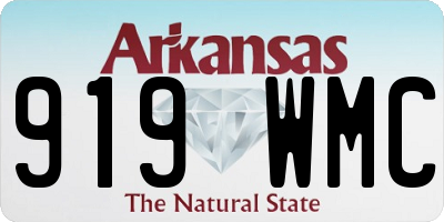 AR license plate 919WMC