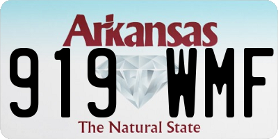 AR license plate 919WMF