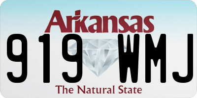 AR license plate 919WMJ