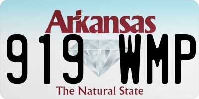 AR license plate 919WMP