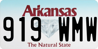 AR license plate 919WMW