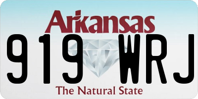 AR license plate 919WRJ