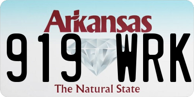 AR license plate 919WRK