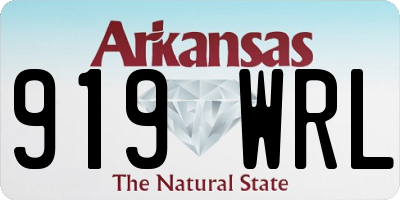 AR license plate 919WRL