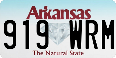 AR license plate 919WRM