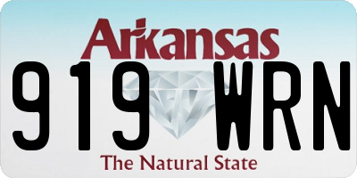 AR license plate 919WRN