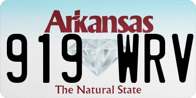 AR license plate 919WRV